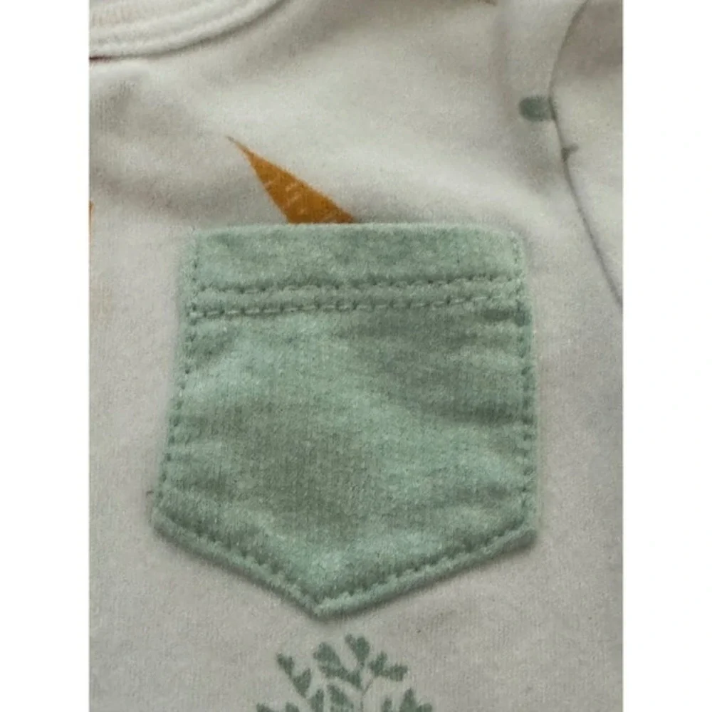 Rabbit Bear Baby Organic Cotton Set of 2 Bodysuits 0-3 Months Carrots Best Mommy